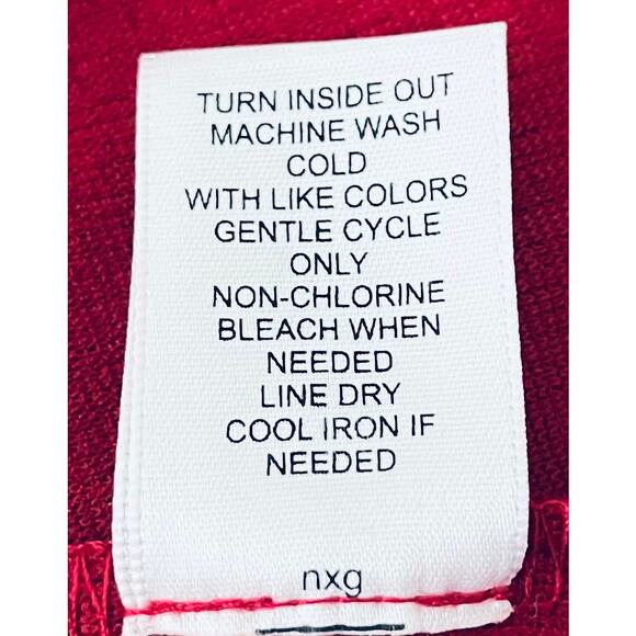 DRESSBARN LONG SLEEVE PULL-OVER TUNIC TOP, WOMENS, 2X, CRANBERRY, ROUND NECK - Picture 10 of 10